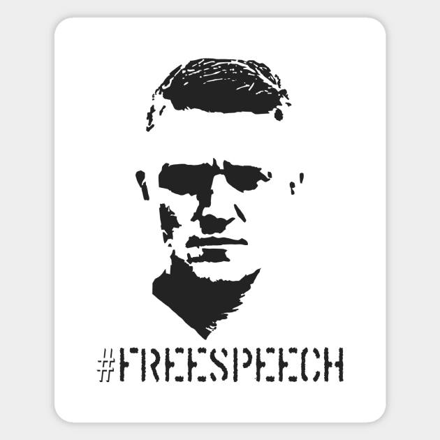 Hashtag Free Speech Free Tommy Sticker by Teenugs